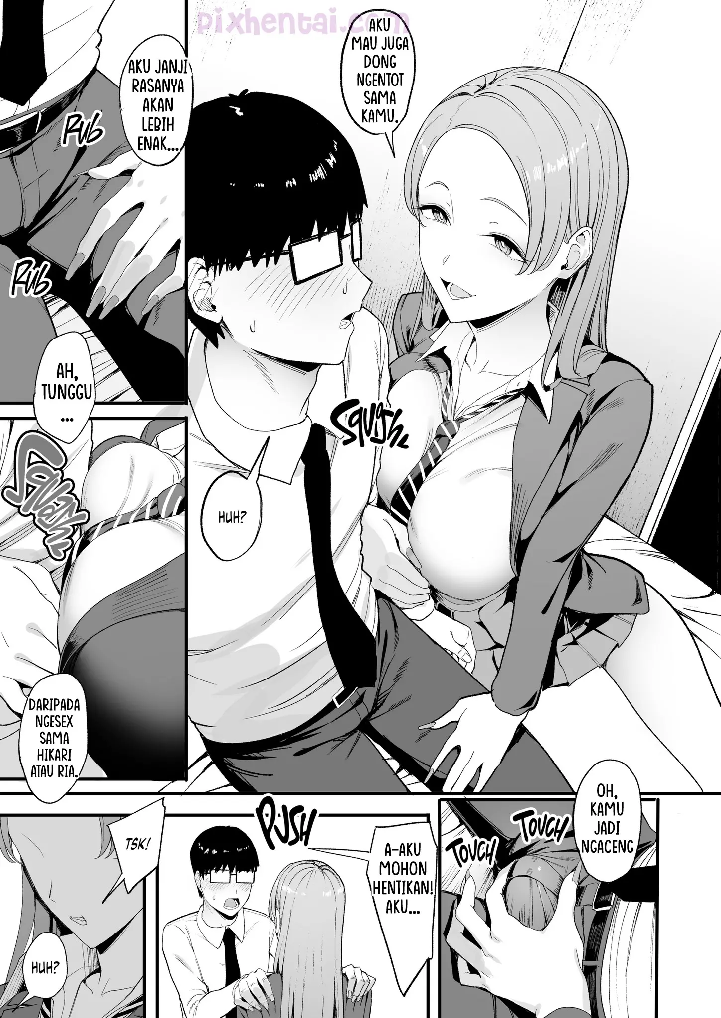 Komik hentai xxx manga sex bokep The Gyaru I Hang Out with Lets Me Use Her Pussy 4 page 12